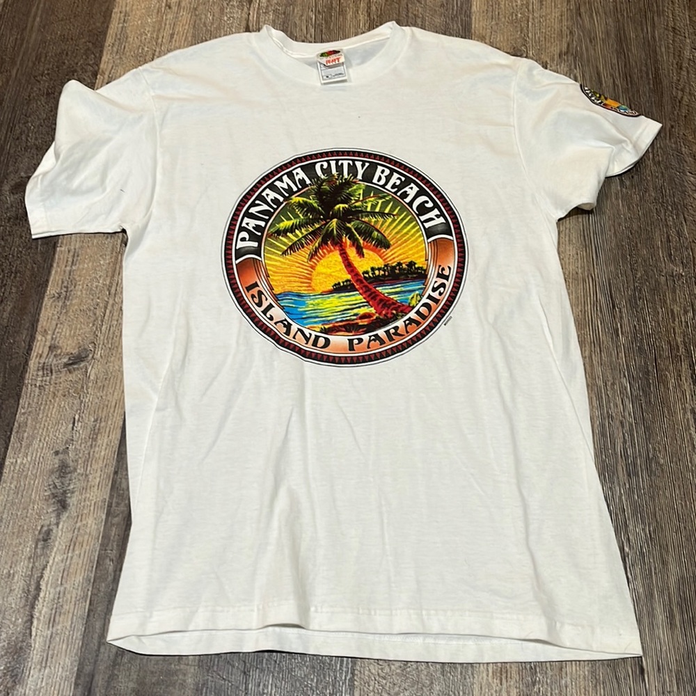 Panama City beach T-shirt, like new, worn once, size medium